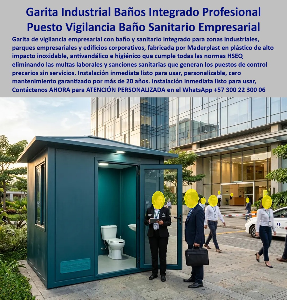Caseta Vigilancia Empresarial, Garita Portería Zona Industrial Maderplast - Garita Industrial Con Baño Integrado Profesional, puesto de control industrial, puesto de vigilancia industrial, garita con sanitario integrado Caseta Portería Caseta Vigilancia Empresarial Garita Portería Zona Industrial Maderplast Garita Industrial Con Baño Integrado Profesional puesto de control industrial puesto de vigilancia industrial garita con sanitario integrado Caseta Portería