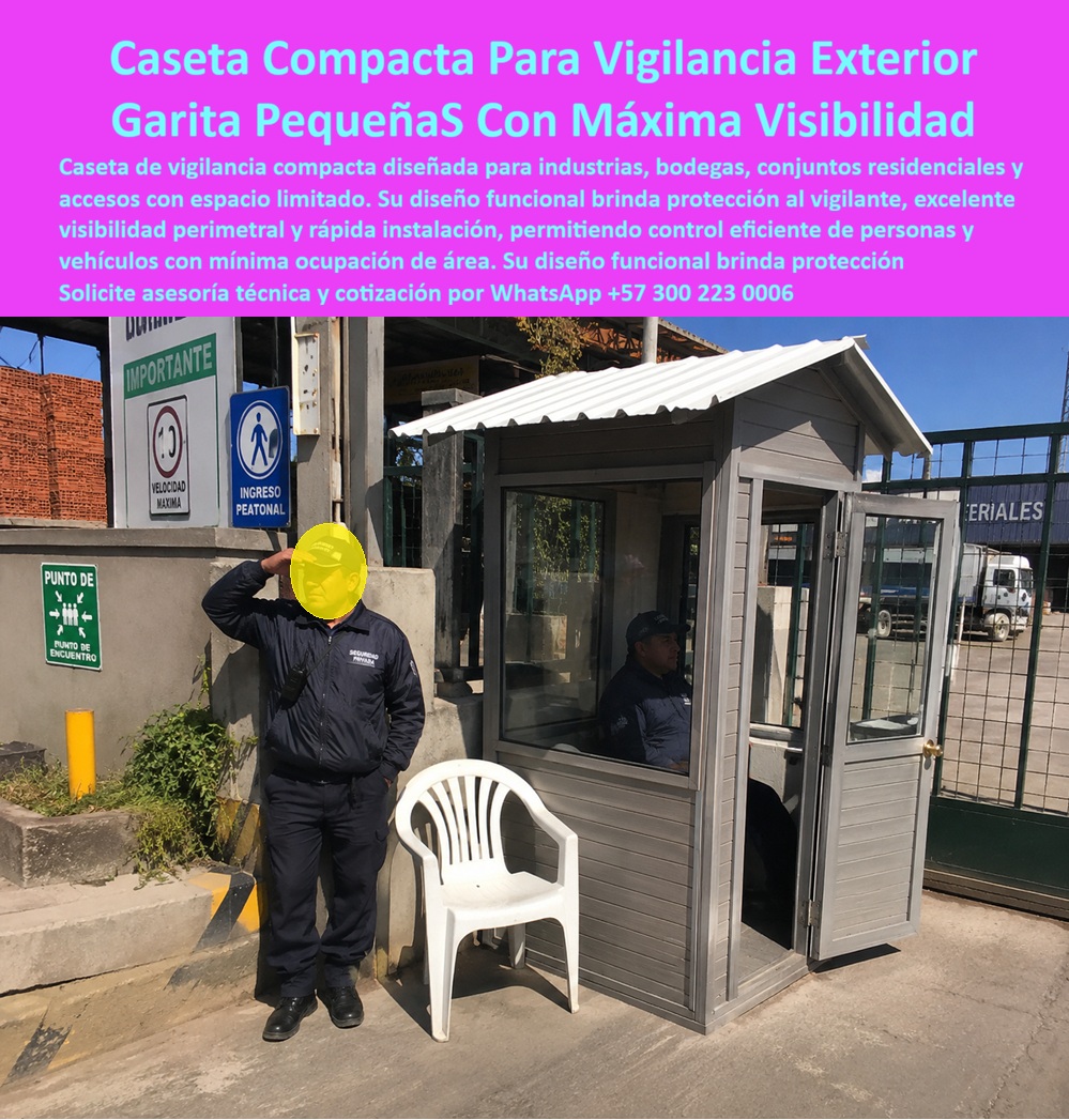 Caseta Vigilancia Pequeña Confortable Diseño Moderno Maderplast - Garita De Seguridad Modular Instalación Rápida Duradera, Caseta Celador Compacta Pequeña Antivandal Duradera, Garita De Vigilancia Compacta Control Accesos Bajo Espacio, Caseta Vigilancia Pequeña Confortable Diseño Moderno Maderplast Garita De Seguridad Modular Instalación Rápida Duradera Caseta Celador Compacta Pequeña Antivandal Duradera Garita De Vigilancia Compacta Control Accesos Bajo Espacio