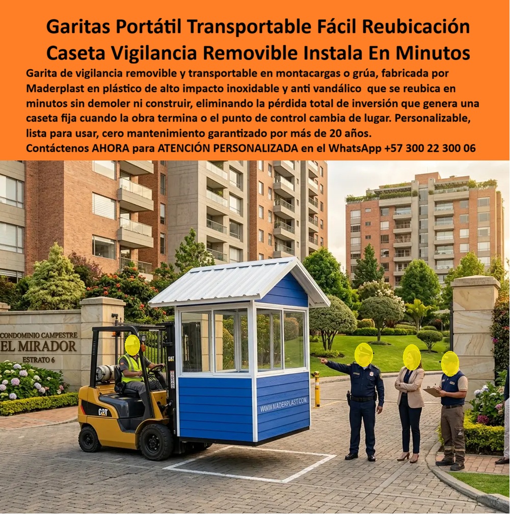 Caseta Vigilancia Removible Transportable Fácil Instalación Maderplast - Caseta De Vigilancia Movible Obras, caseta desmontable industrial, Garita Portátil Transportable De Fácil Reubicación, Caseta De Vigilancia Transportable Modular, Caseta Vigilancia Removible Transportable Fácil Instalación Maderplast Caseta De Vigilancia Movible Obras caseta desmontable industrial Garita Portátil Transportable De Fácil Reubicación Caseta De Vigilancia Transportable Modular