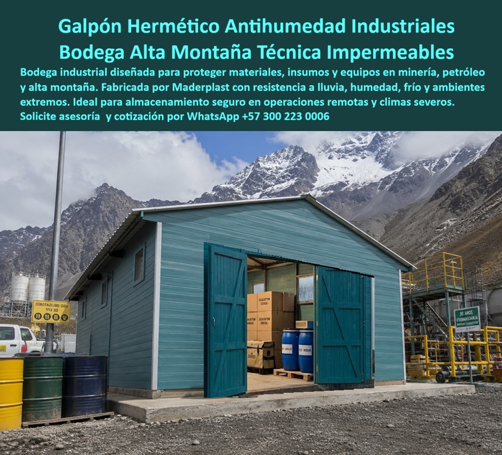 Galpón Hermético Protección Lluvia Extrema Bodega Impermeable Maderplast - Depósito Exterior Impermeable Alta Durabilidad Climática, Bodega Técnica Antihumedad Protección Refugio Industrial Impermeable Resistente Humedad Permanente, a Galpón Hermético Protección Lluvia Extrema Bodega Impermeable Maderplast Depósito Exterior Impermeable Alta Durabilidad Climática Bodega Técnica Antihumedad Protección Refugio Industrial Impermeable Resistente Humedad Permanente a