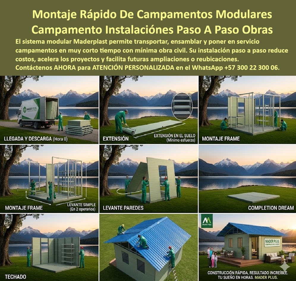 Manual Instalación Campamento Modular Paso A Paso Maderplast - Guia De Armado Campamentos Prefabricados Térmicos, Como Armar Campamento Prefabricado Rápido Resistente Seguro, Guía Paso A Paso Para Montaje De Campamentos Modulares, Paso Manual Instalación Campamento Modular Paso A Paso Maderplast Guia De Armado Campamentos Prefabricados Térmicos Como Armar Campamento Prefabricado Rápido Resistente Seguro Guía Paso A Paso Para Montaje De Campamentos Modulares Paso