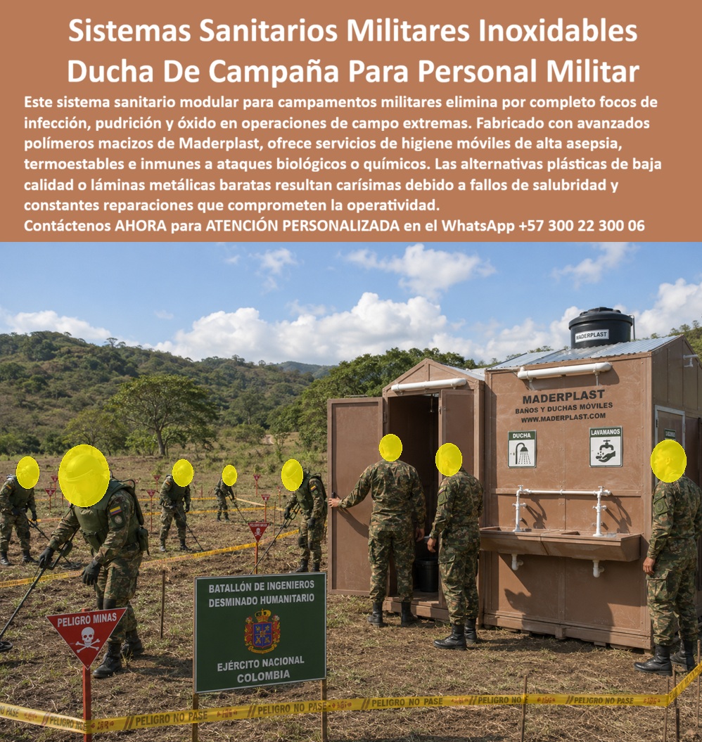 Sistemas Sanitarios Campamentos Duchas Baños Militares Maderplast - Duchas De Campaña Para Personal Militar, Servicios De Higiene Para Misiones En Campo, campamentos militares sanitarios, baños móviles para destacamentos, baños portátil Sistemas Sanitarios Campamentos Duchas Baños Militares Maderplast Duchas De Campaña Para Personal Militar Servicios De Higiene Para Misiones En Campo campamentos militares sanitarios baños móviles para destacamentos baños portátil
