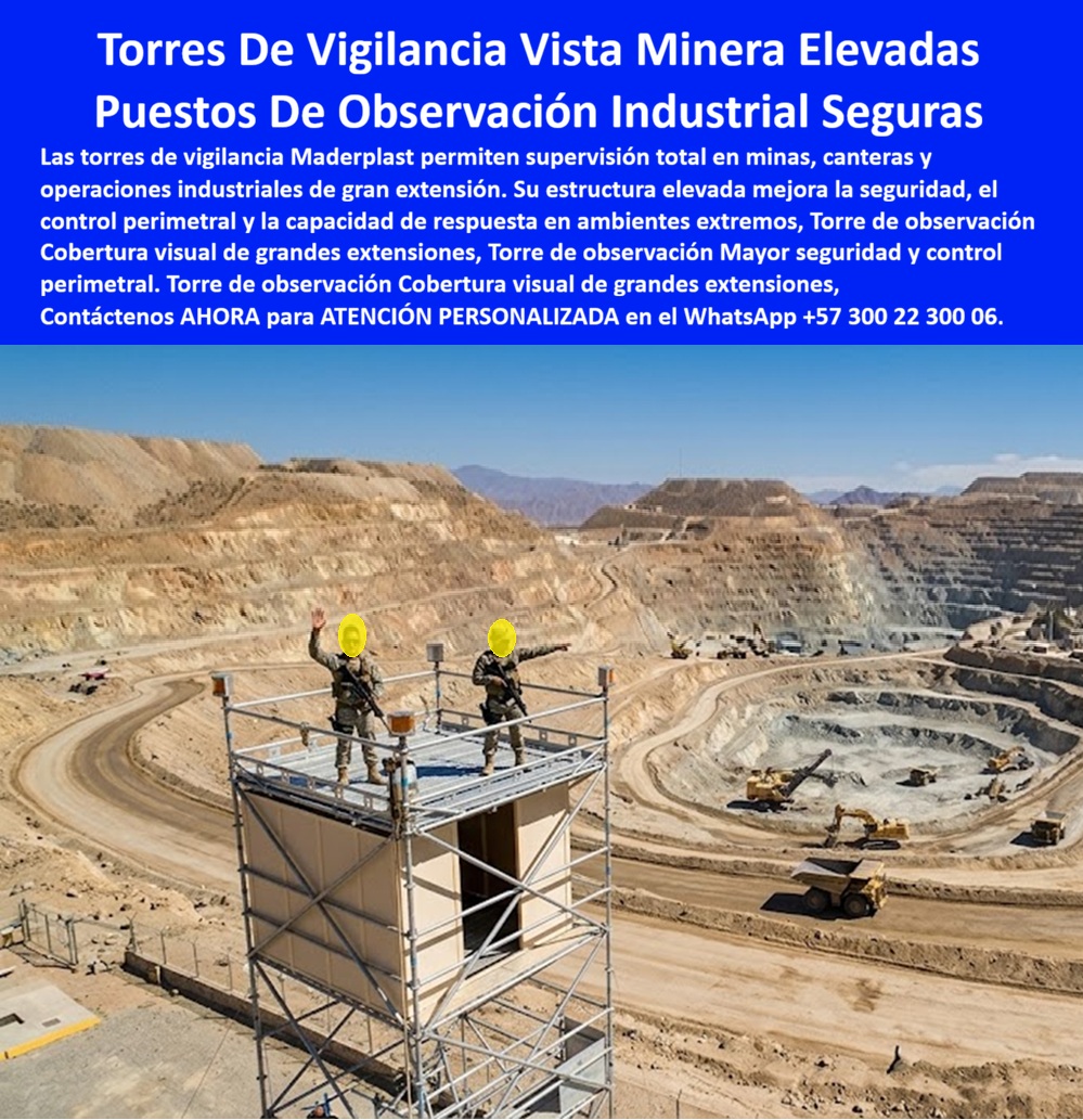 Torre Vigilante Prefabricada Alta Resistencia Impacto Exterior Maderplast - Caseta De Vigilancia En Altura Control Minero Seguro, Shelters Removibles De Monitoreo Industrial Inoxidables, Mirador De Vigilancia Industrial Cobertura Total Torre Vigilante Prefabricada Alta Resistencia Impacto Exterior Maderplast Caseta De Vigilancia En Altura Control Minero Seguro Shelters Removibles De Monitoreo Industrial Inoxidables Mirador De Vigilancia Industrial Cobertura Total